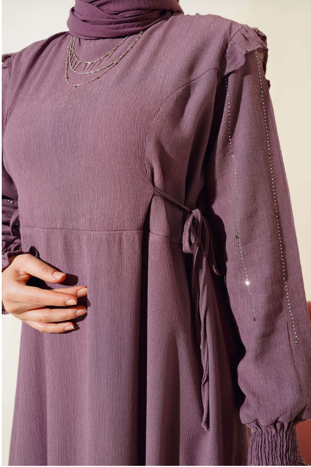 Robe en vison Nouheyl Lila 