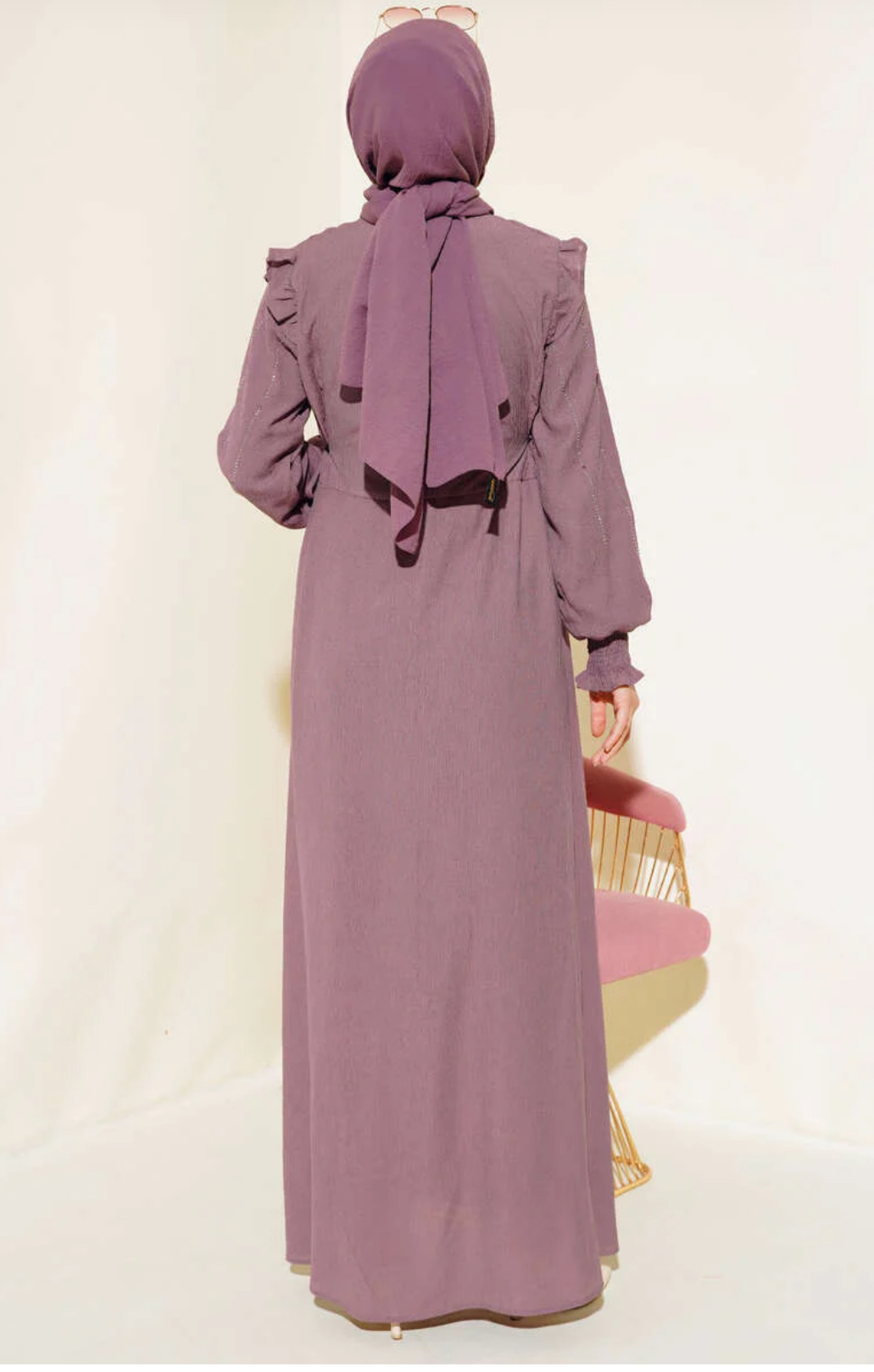 Robe en vison Nouheyl Lila 