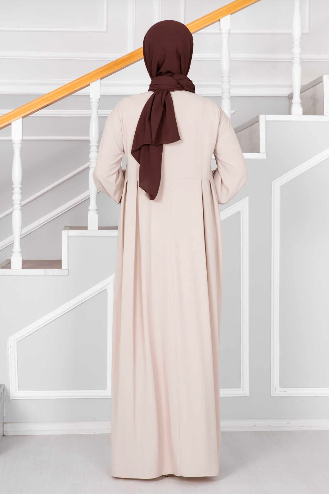Abaya d’allaitement Rina beige 