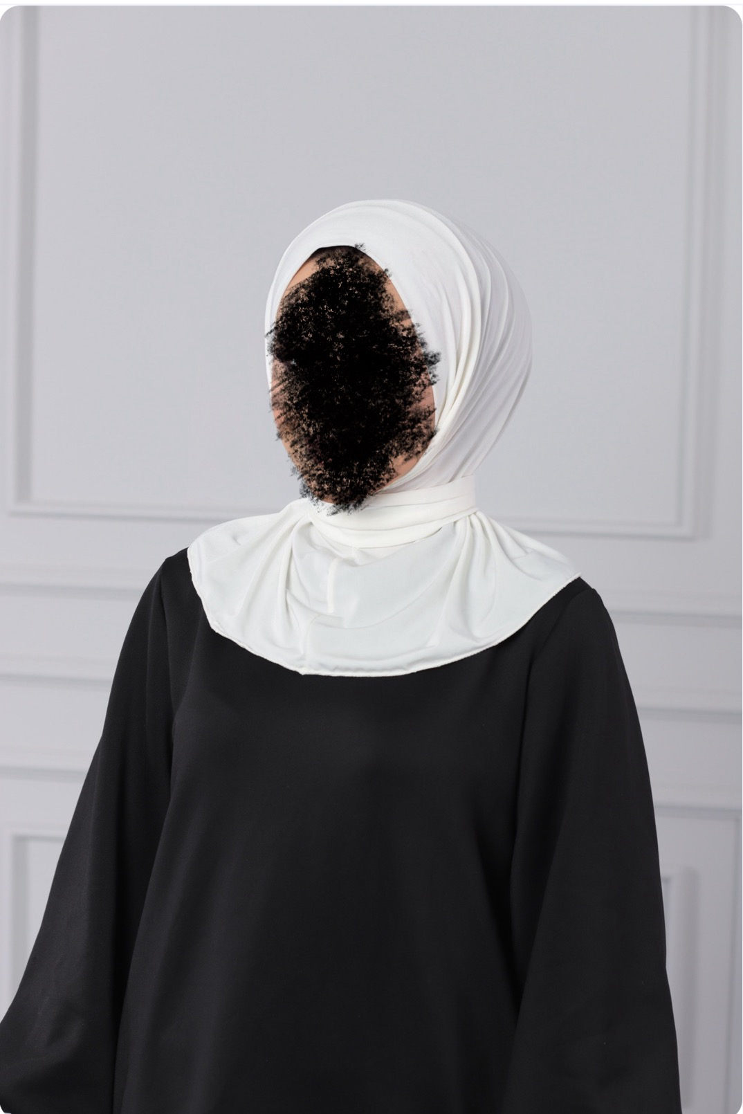 Hijab de sport crème