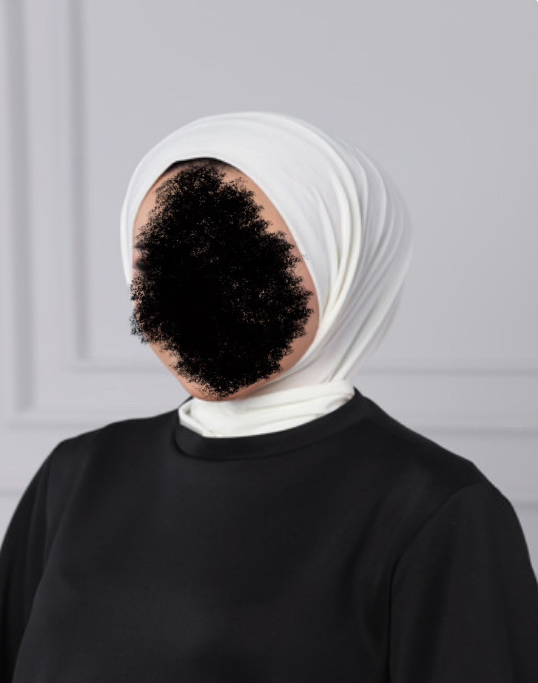 Hijab de sport crème 