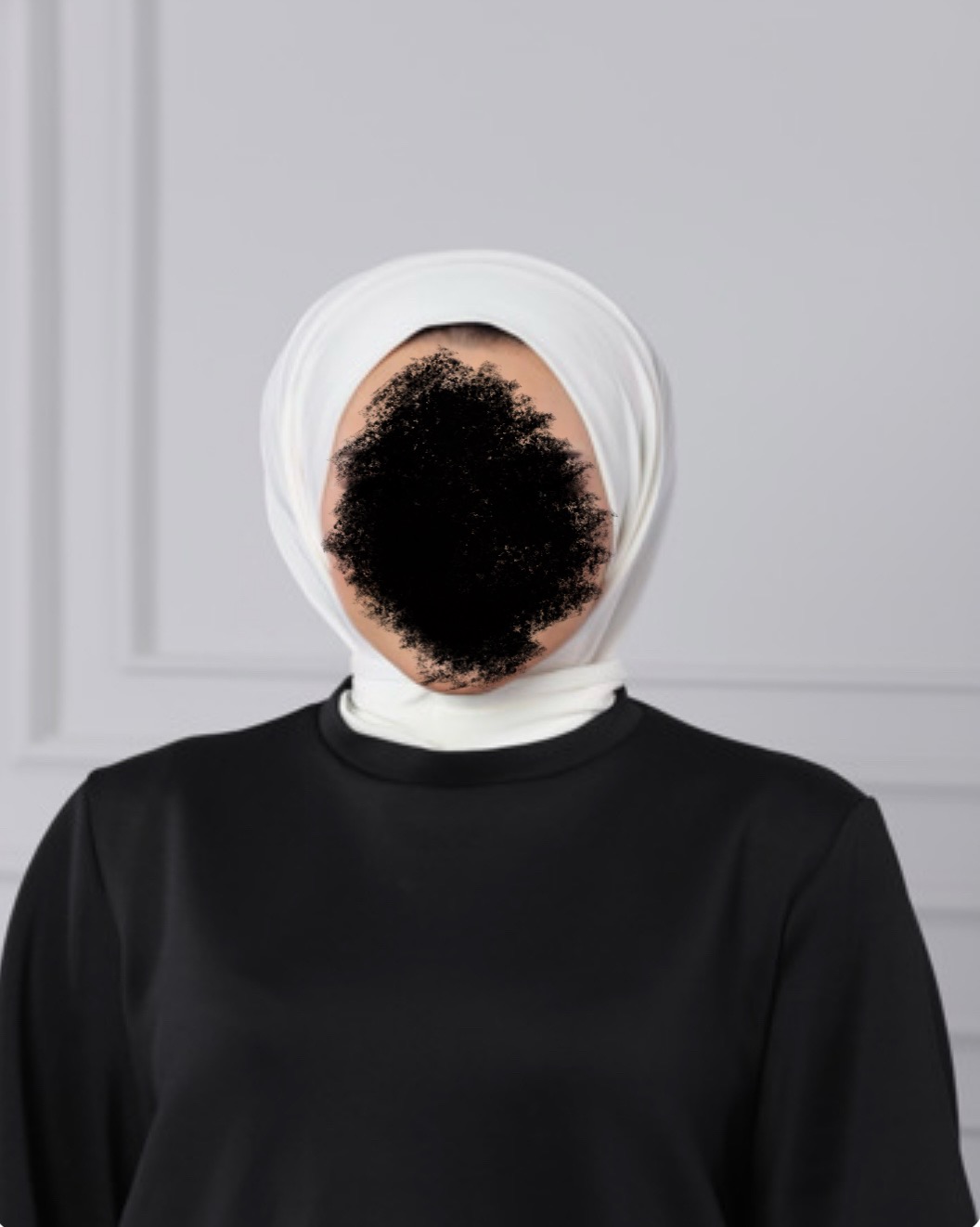 Hijab de sport crème 