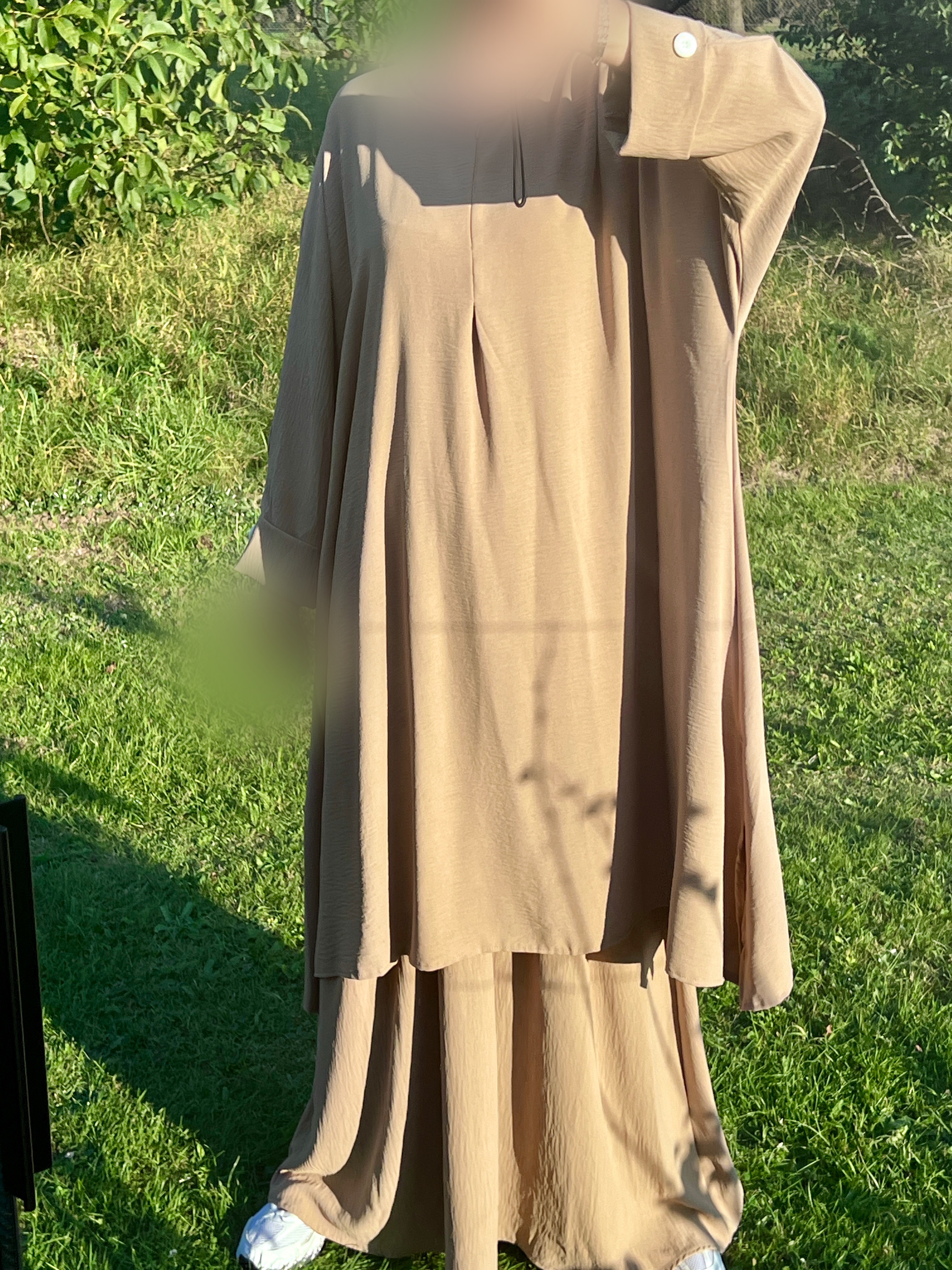 Ensemble tunique/jupe Raja camel