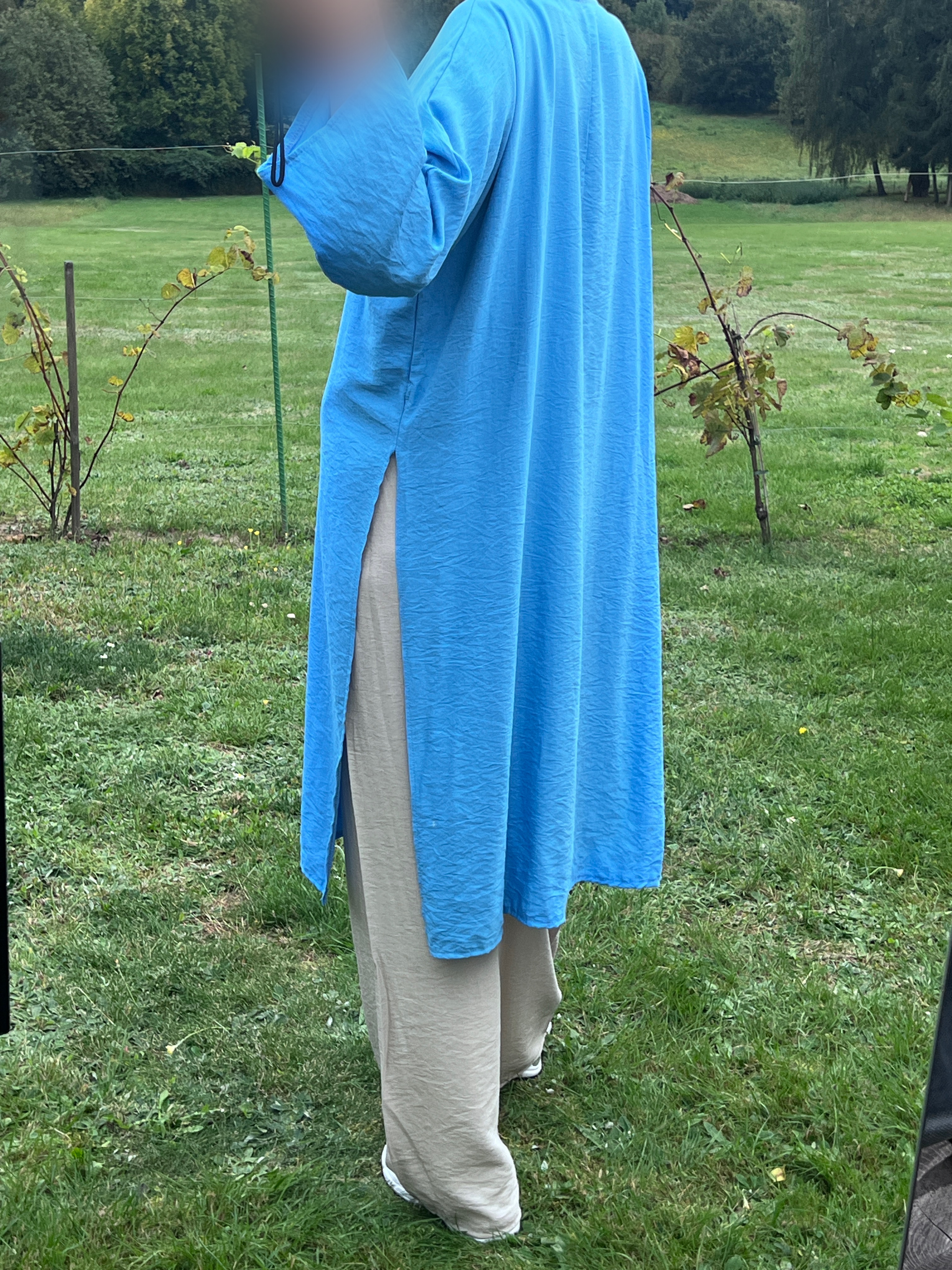 Ensemble Salima bleu clair/beige