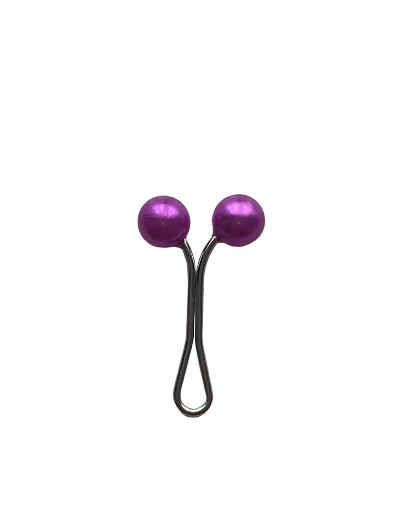 Attache hijab lila brillant