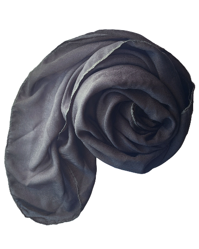 Hijab carré maxi en mousseline kaki