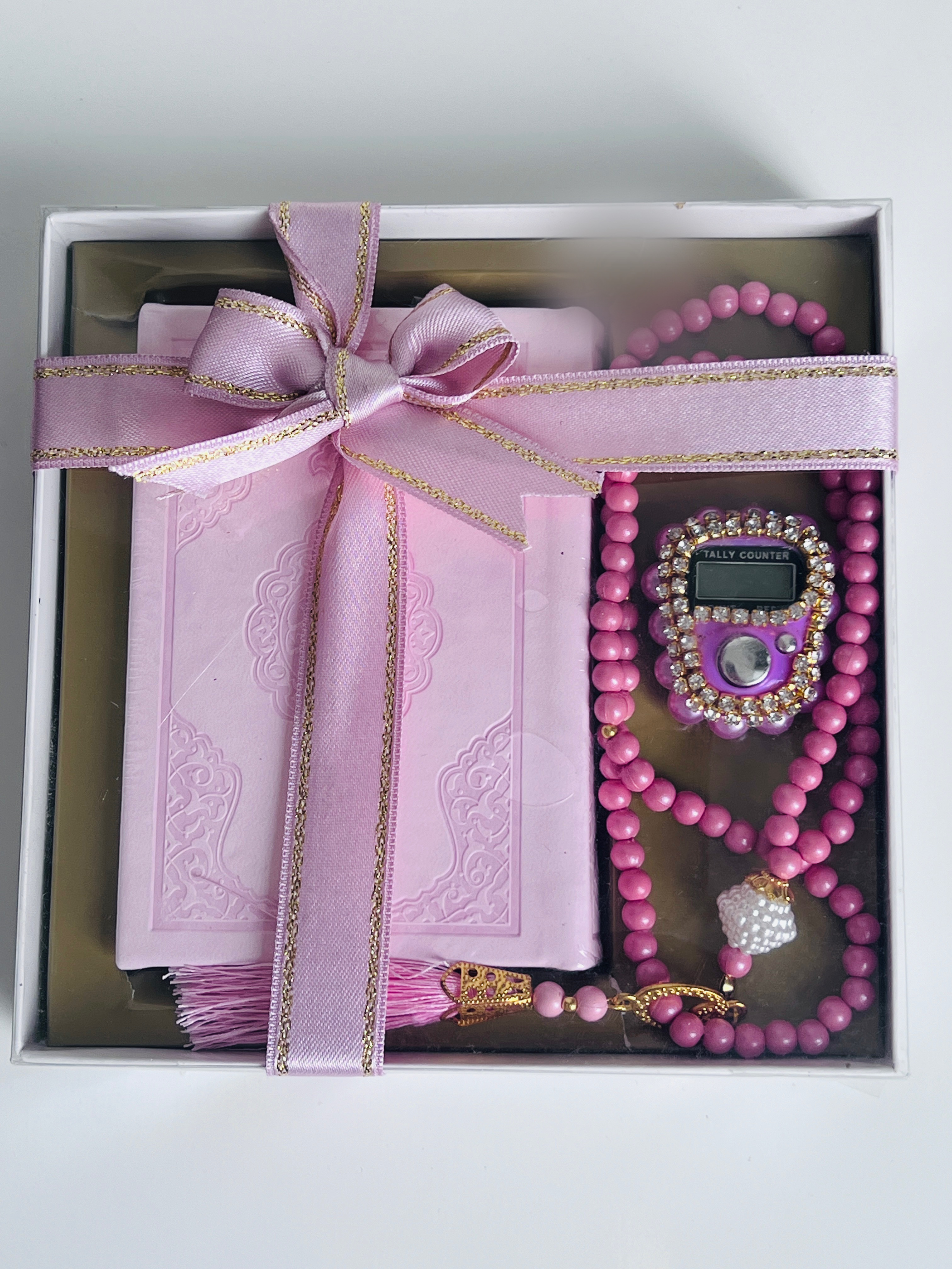 Coffret coran mini rose