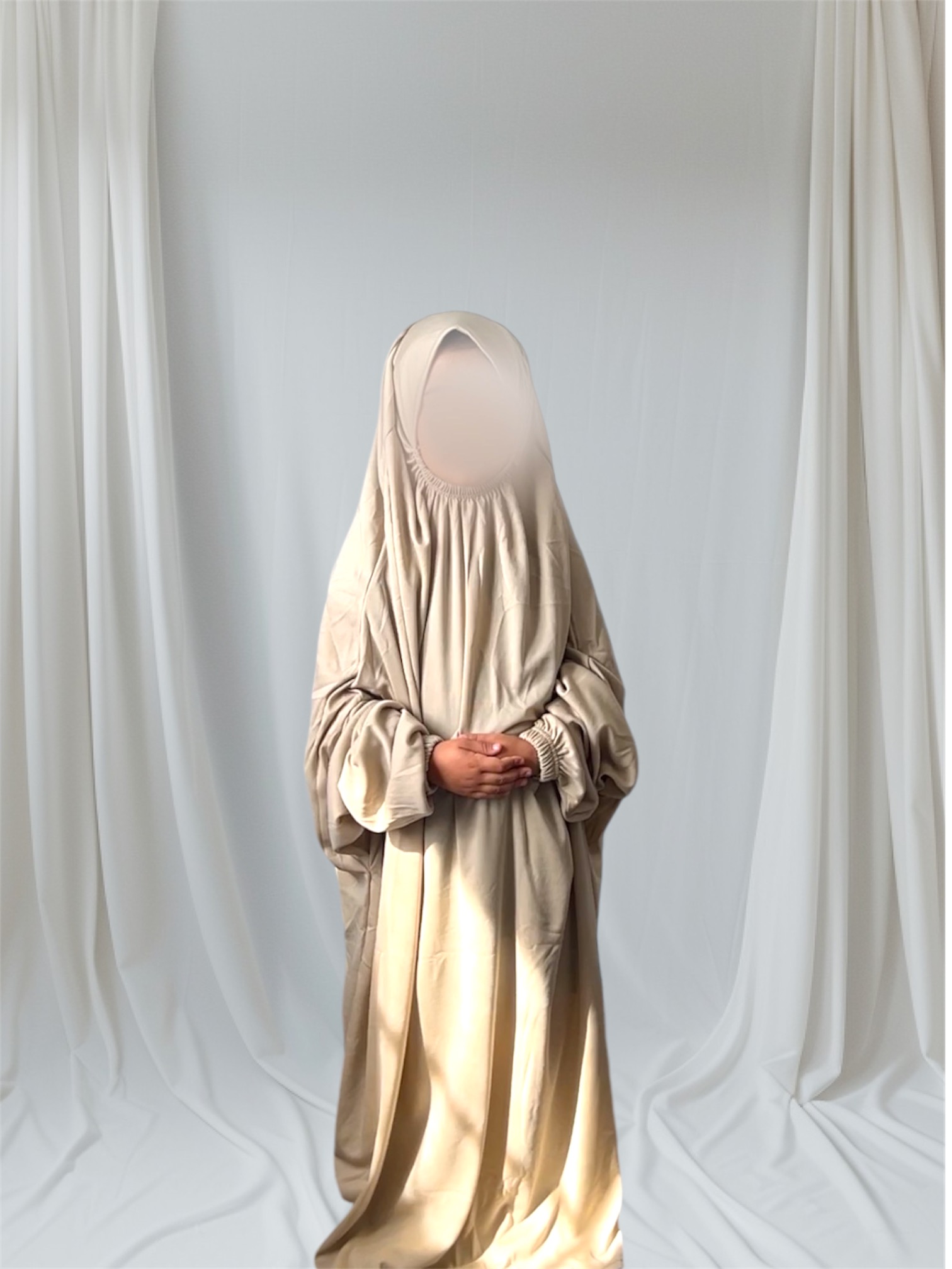 Abaya Lina beige foncé