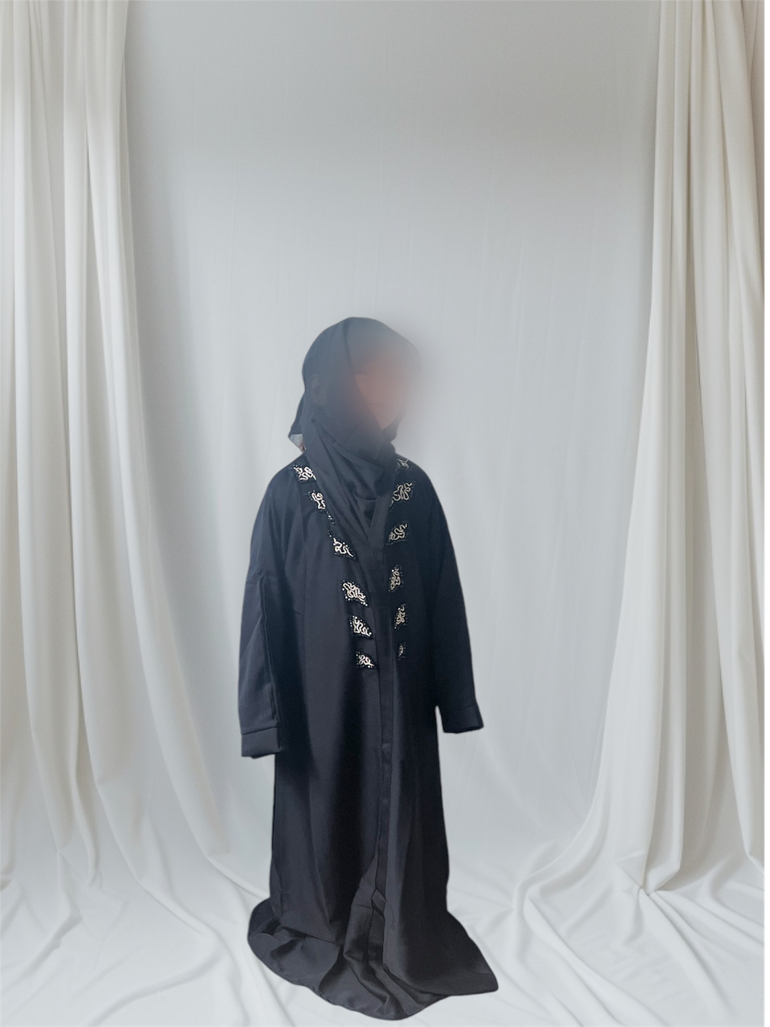 Abaya/hijab Nora noir 