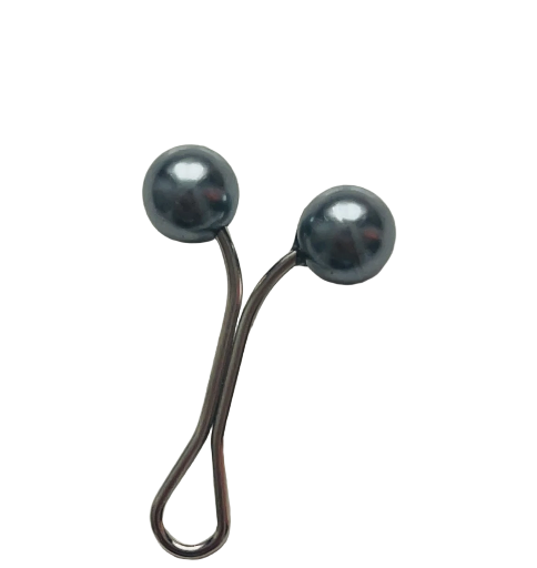 Attache hijab gris anthracite