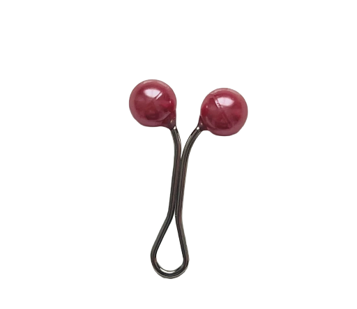 Attache hijab saumon