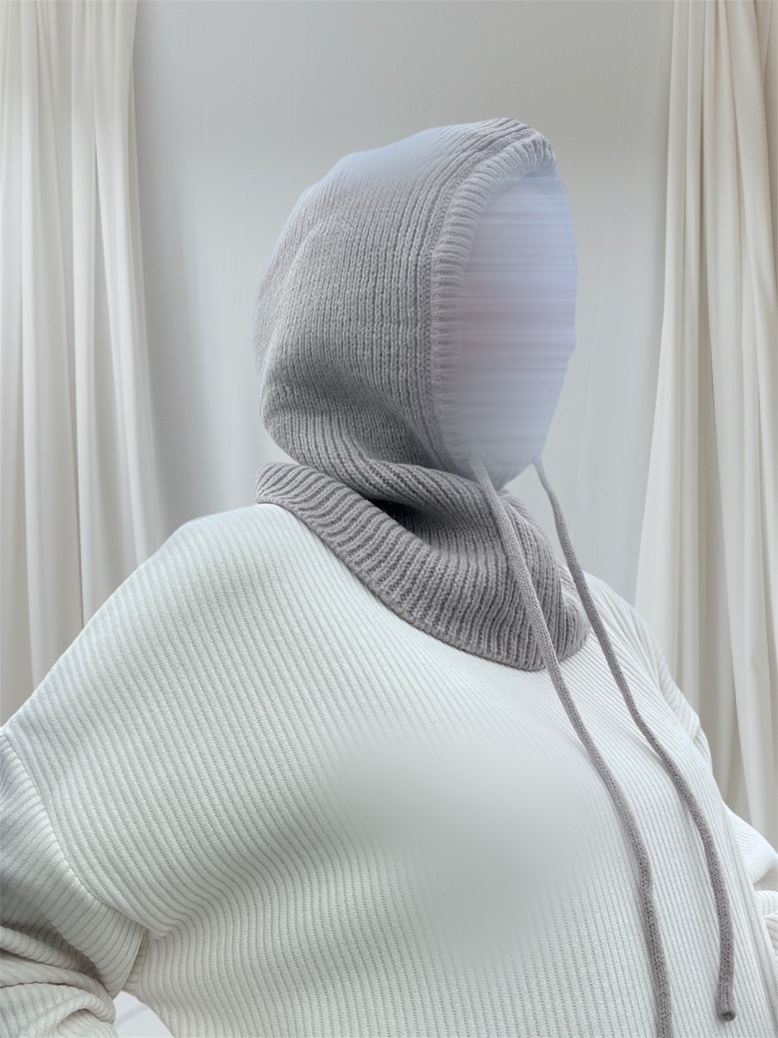 Cagoule côtelée Taupe