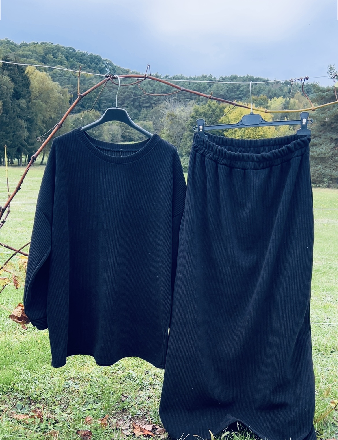 Ensemble KHERA avec jupe noir 