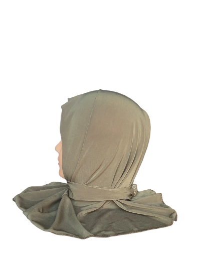 Hijab de sport kaki 