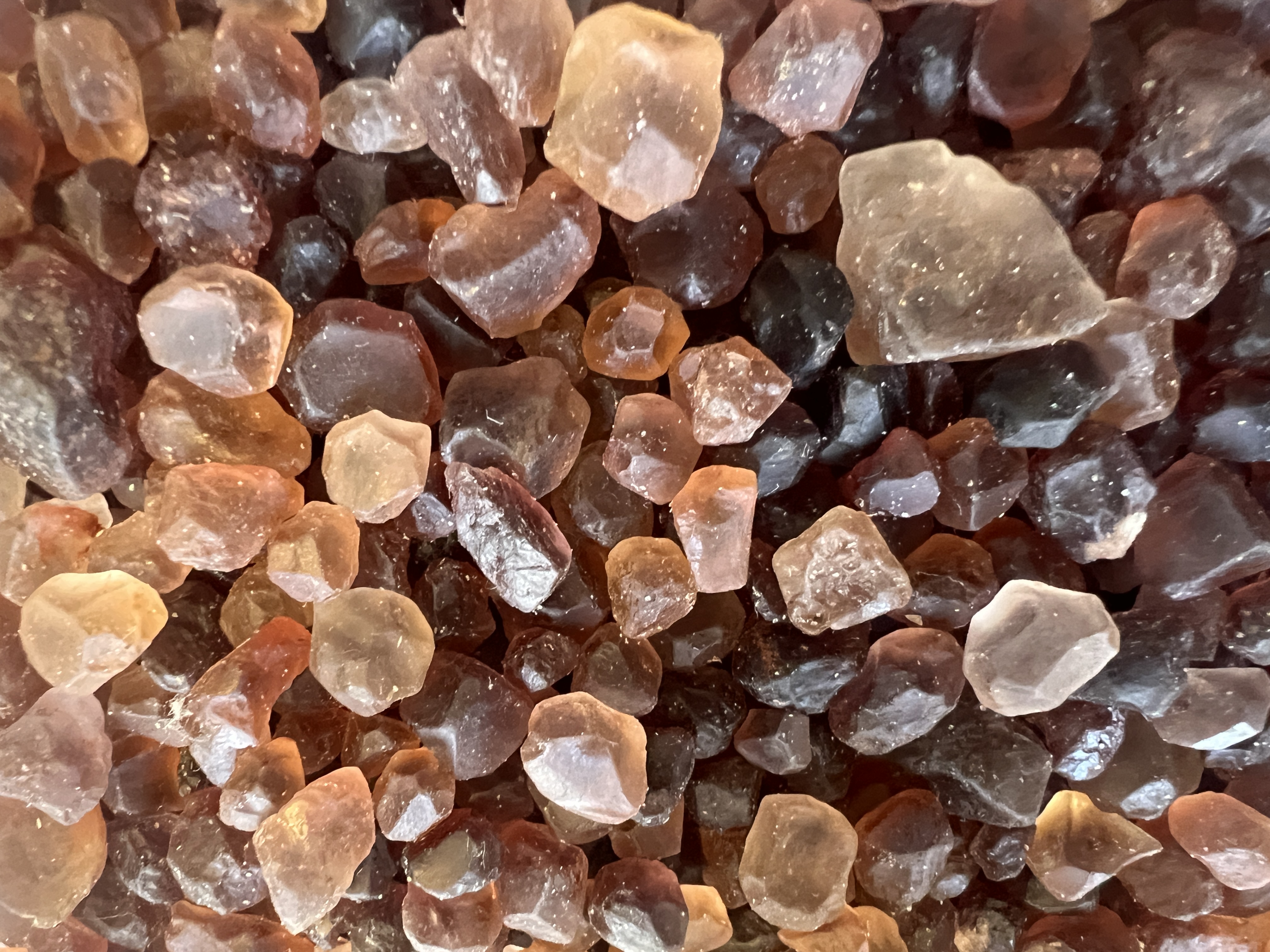color zircon rough lot