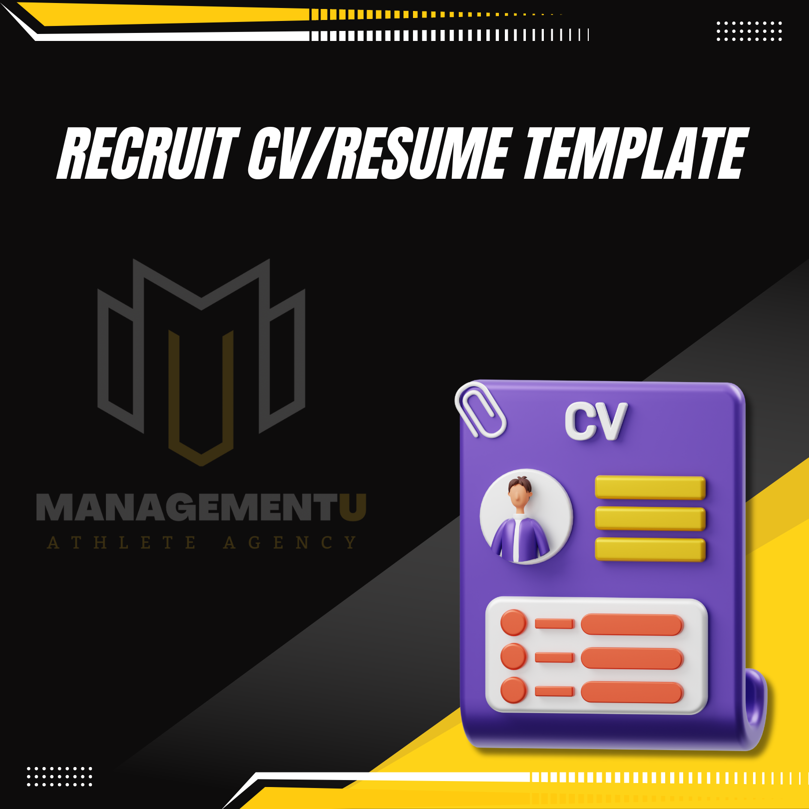 RECRUIT CV/RESUME TEMPLATE