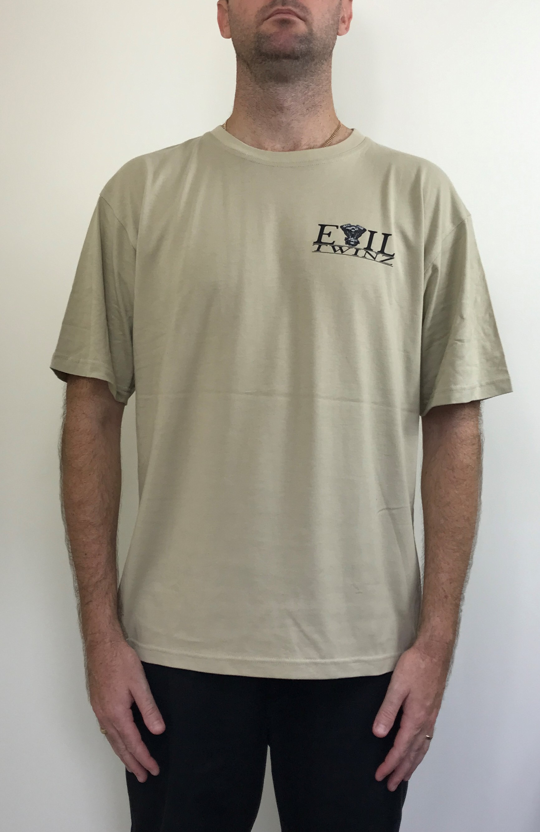 Evil Twinz Attitude T-shirt Sand