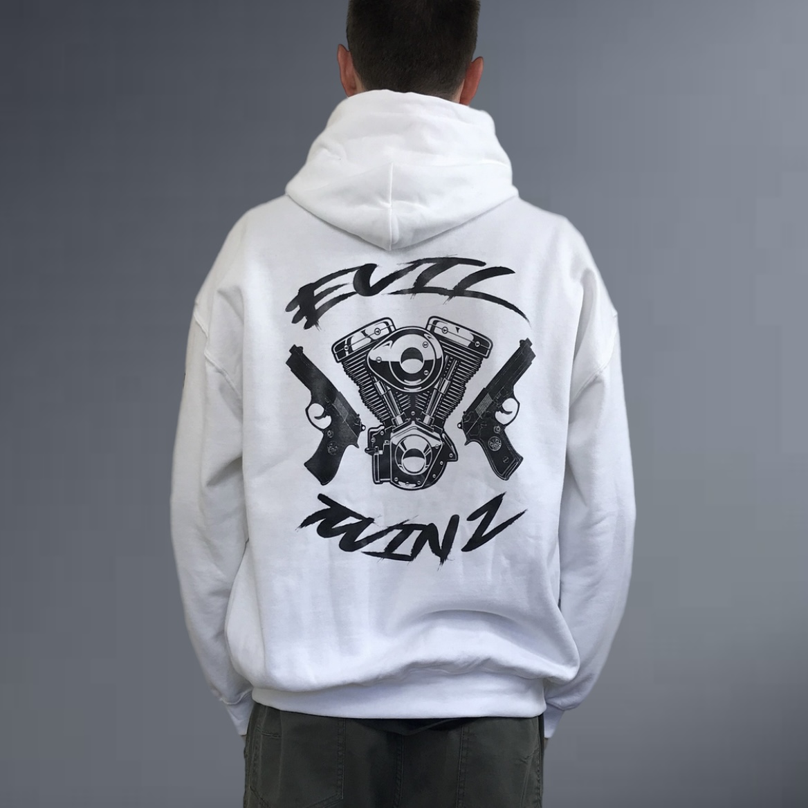 Evil Twinz OG Hoodie White