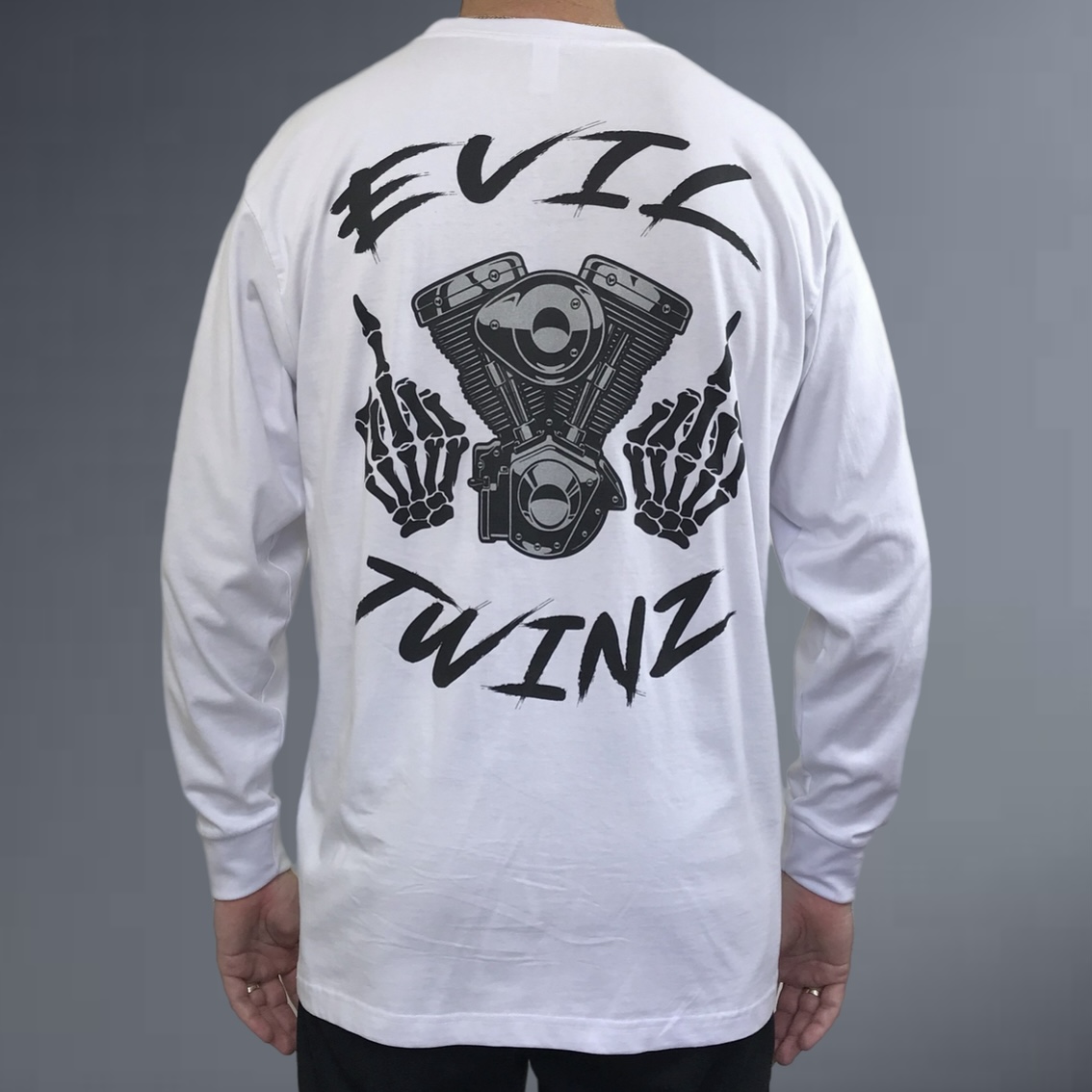 Evil Twinz Attitude Long Sleeve T-shirt White