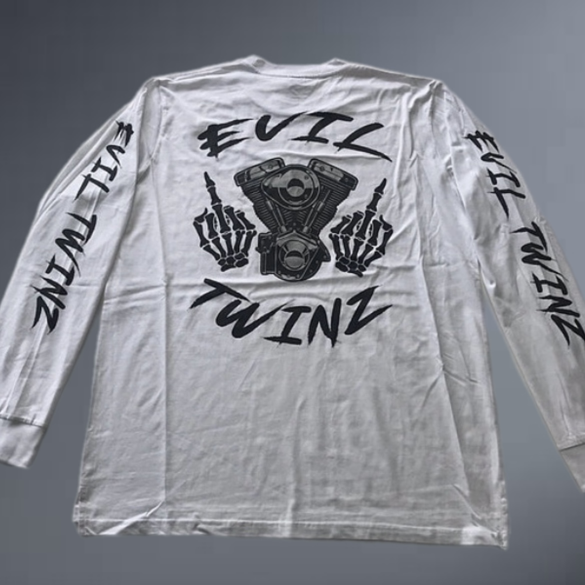 Evil Twinz Attitude Long Sleeve T-shirt White