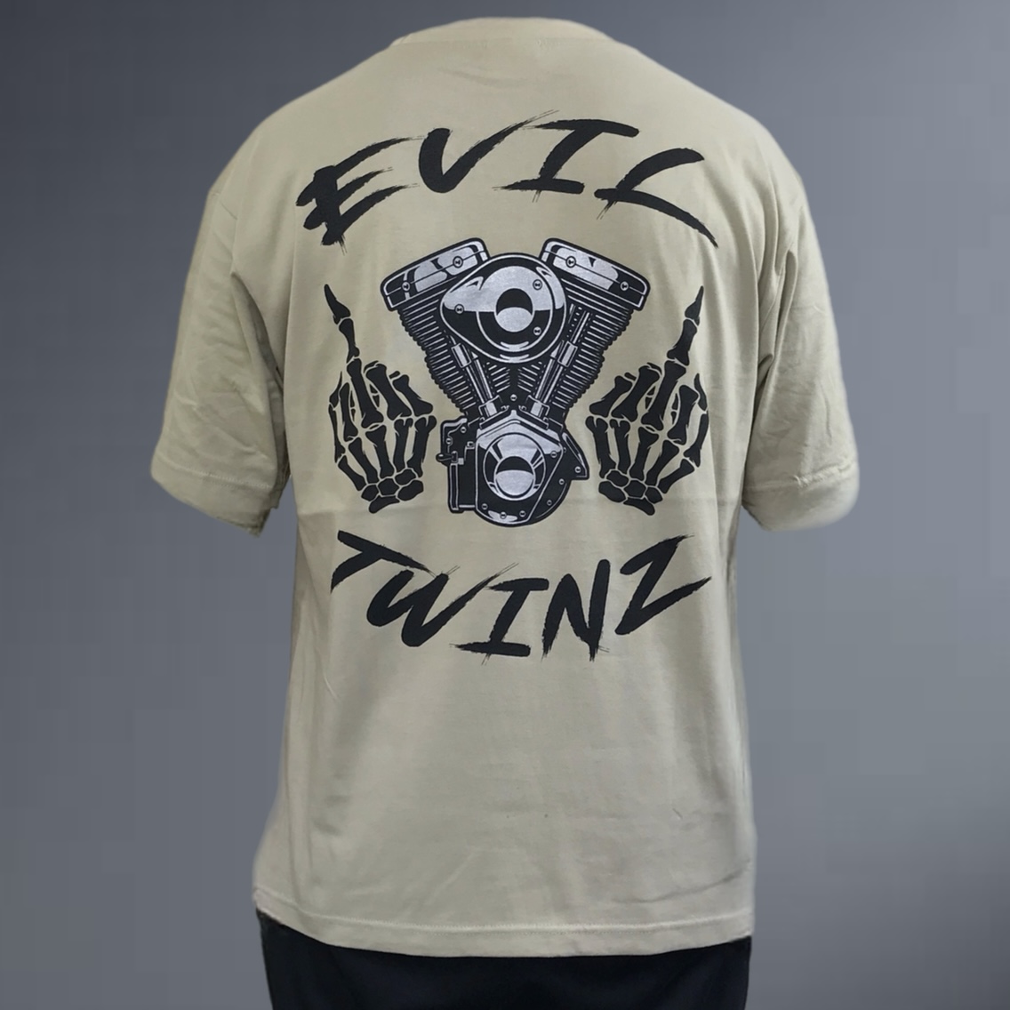 Evil Twinz Attitude T-shirt Sand