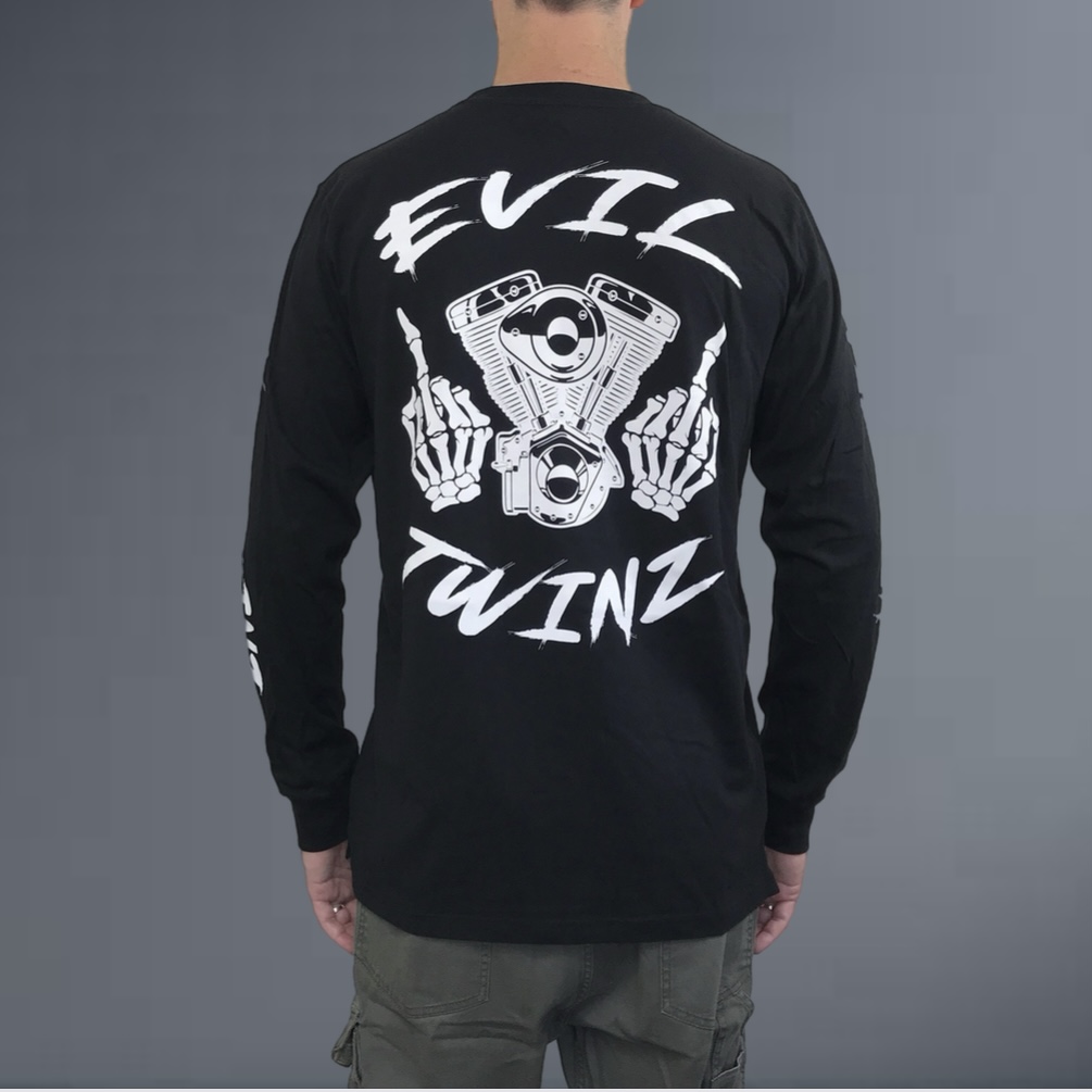 Evil Twinz Attitude Long sleeve T-shirt Black