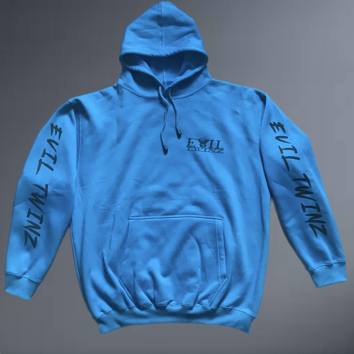 Evil Twinz Attitude Hoodie Blue