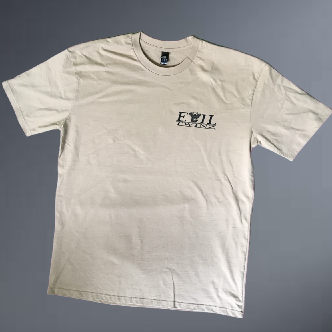 Evil Twinz Logo T-shirt Sand