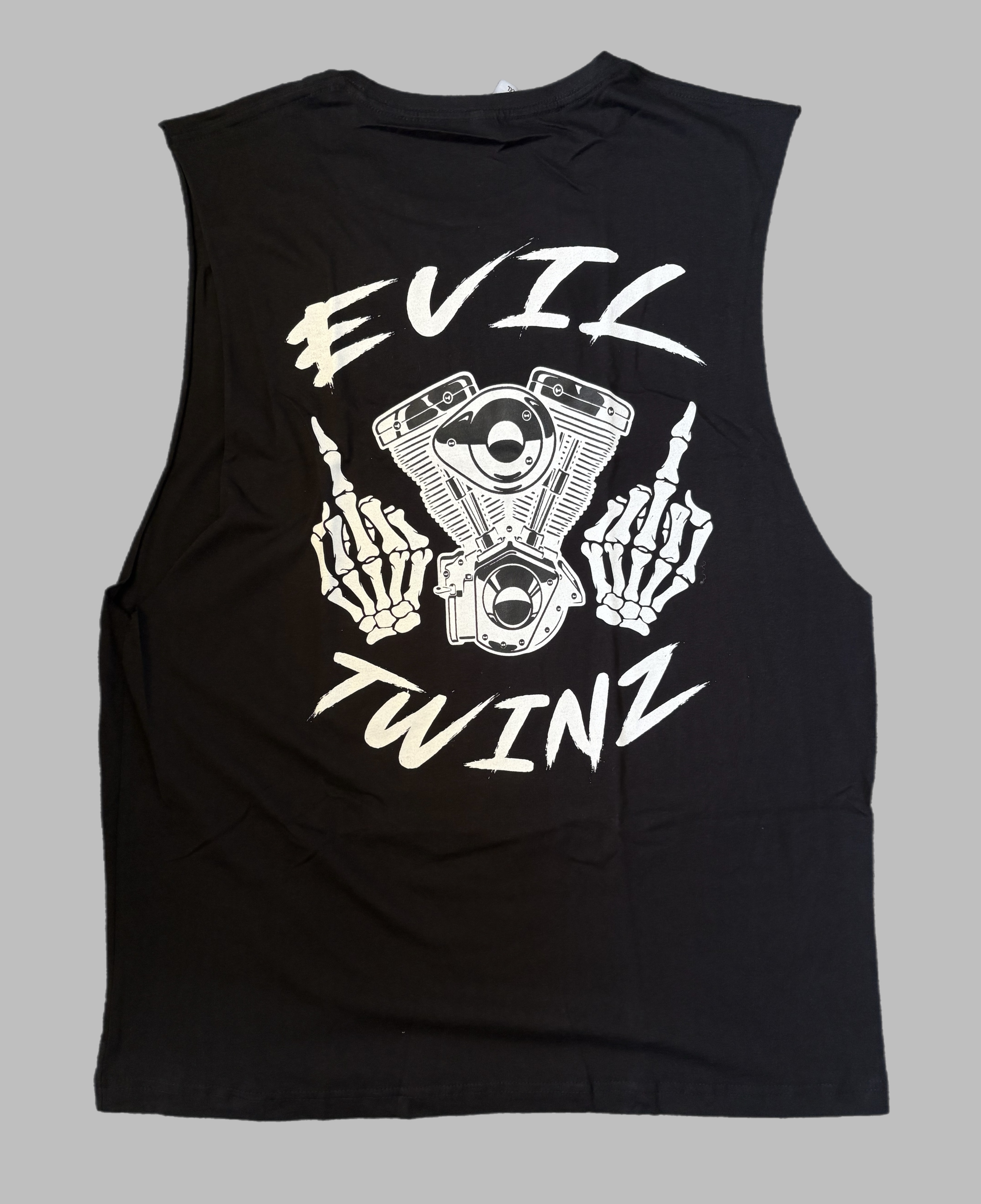 Evil Twinz Attitude Singlet Black