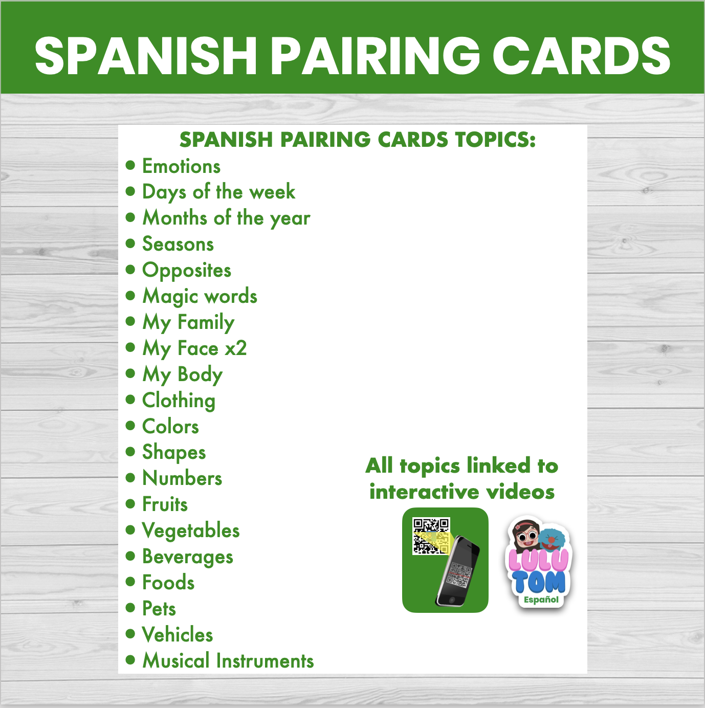 SPA.PAIRING CARDS