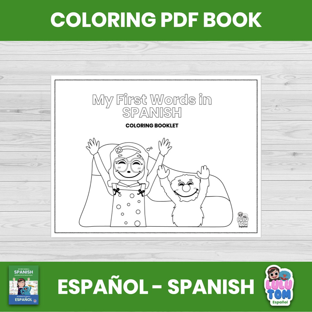 SPA. Print & Go Coloring Booklet: My First Words in Spanish