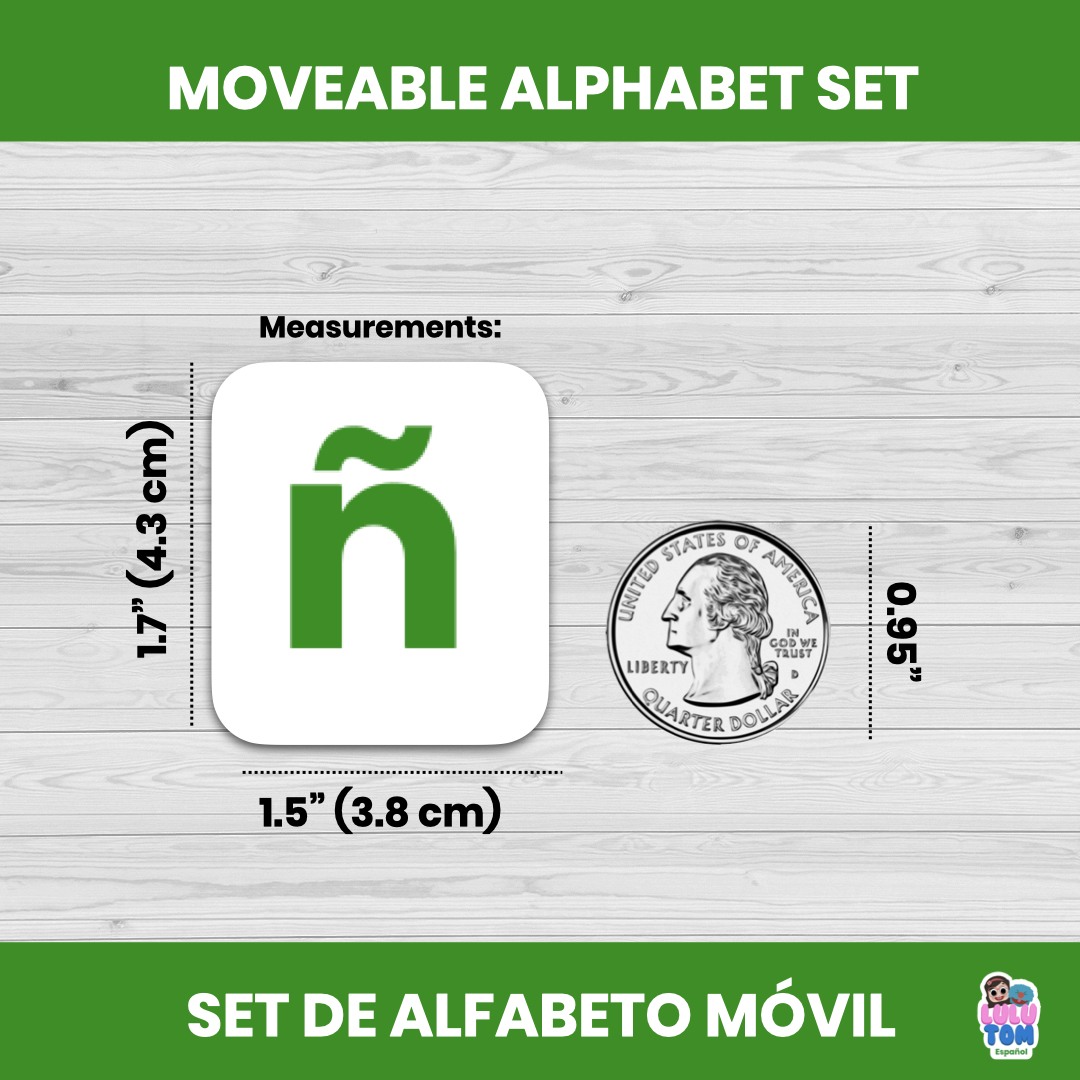 Spanish Moveable Alphabet Set