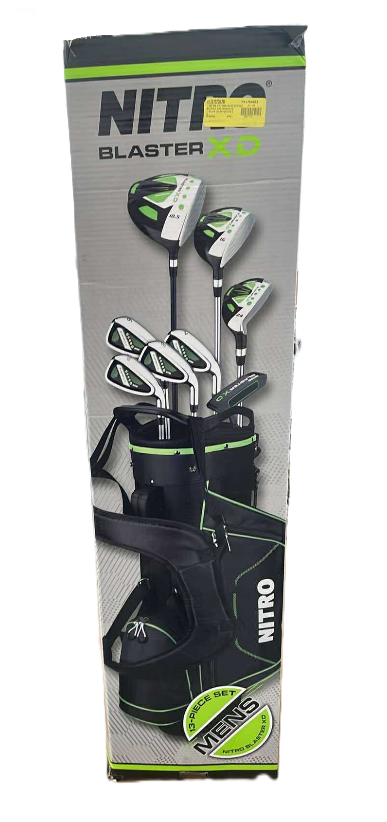 Nitro Blaster XD 13-Piece Men's Complete Golf Club Set | Driver, Wood, Hybrid, Irons, Putter & Bag | Right-Handed Starter Set