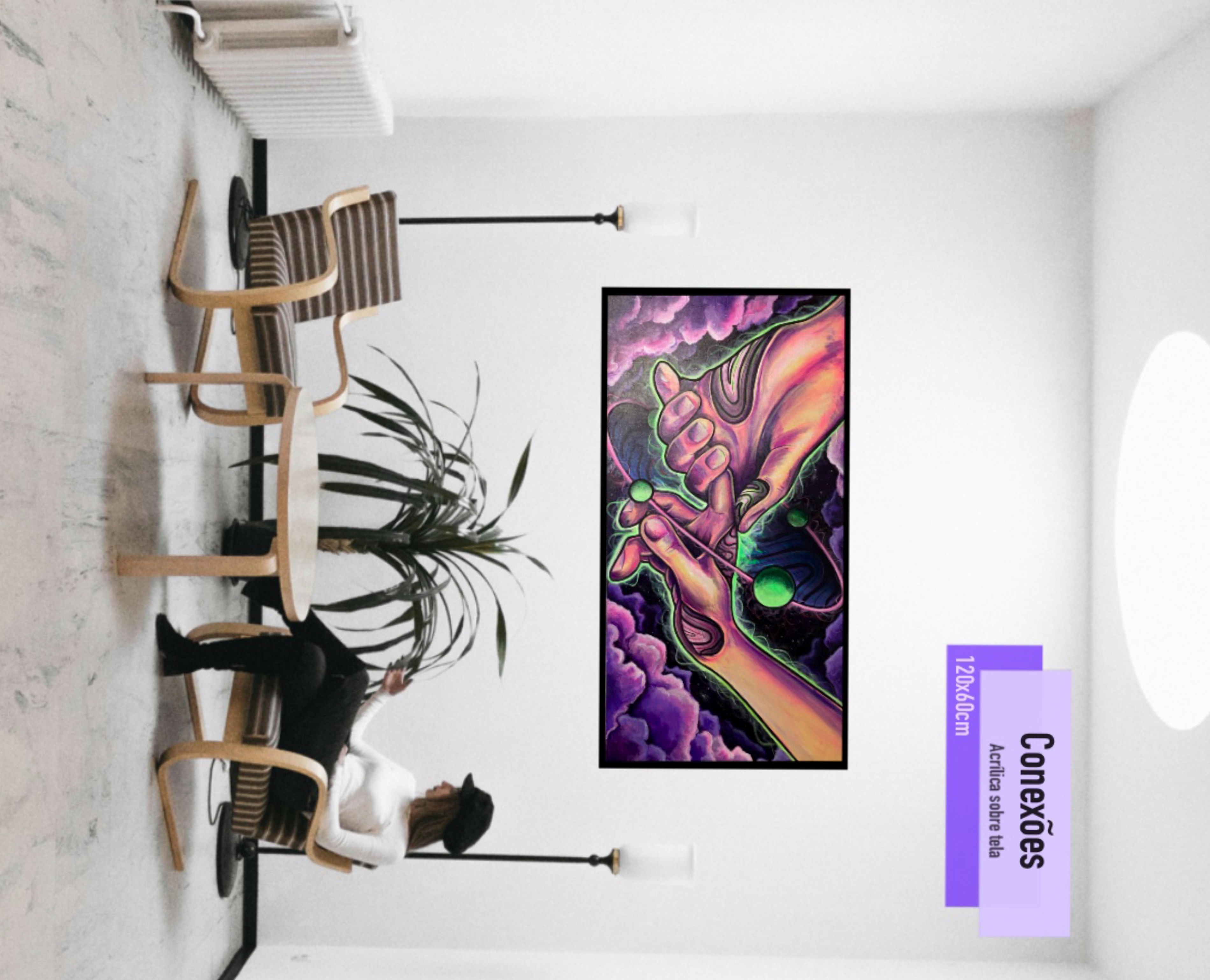 Encontros e conexões | Tela 120x60cm | 2023