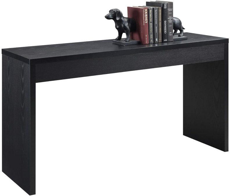Northfield Hall Console Desk Table, 48(L) x 15.5(W) x 28"(H), Black