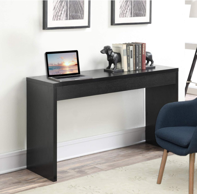 Northfield Hall Console Desk Table, 48(L) x 15.5(W) x 28"(H), Black