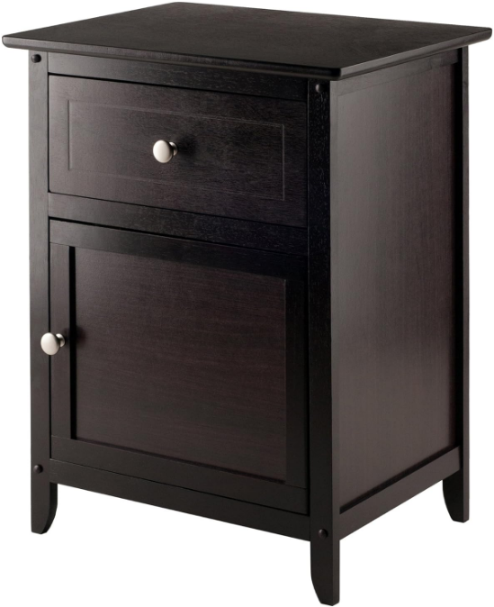 Eugene Accent Table, 18.9 inches, Espresso