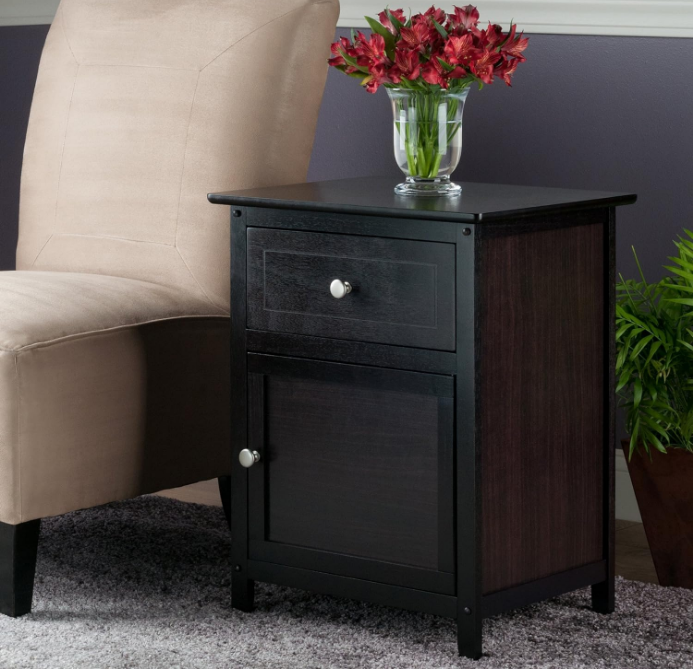 Eugene Accent Table, 18.9 inches, Espresso