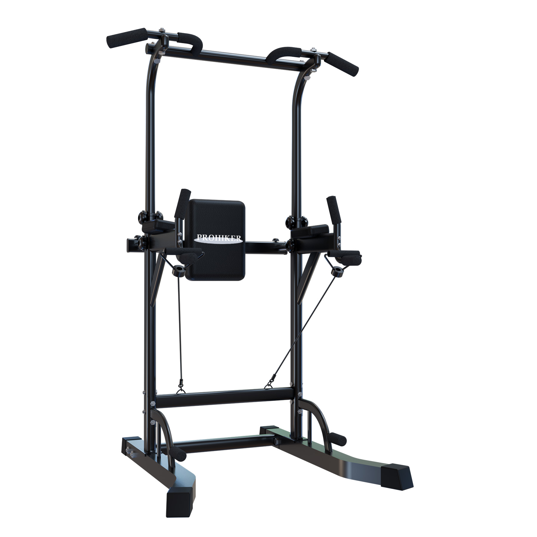 PROHIKER Power Tower Pull Up Dip Station, Heavy Duty Pull Up Station Dip Bar Station Multi-Function Home Gym Strength Training Fitness Equipment 500LBS