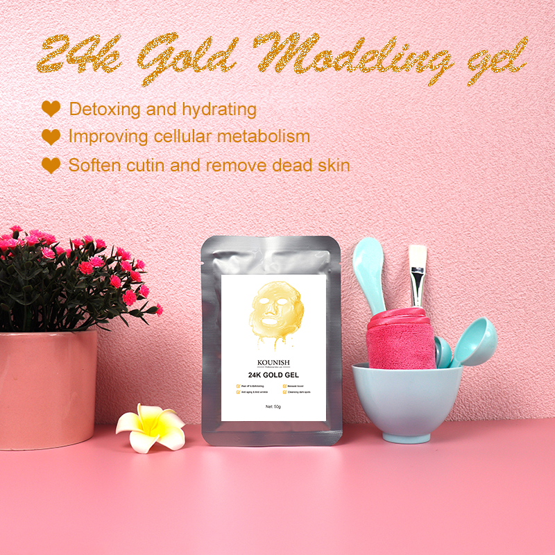 Korean 24k gold hydrogel modeling mask pack