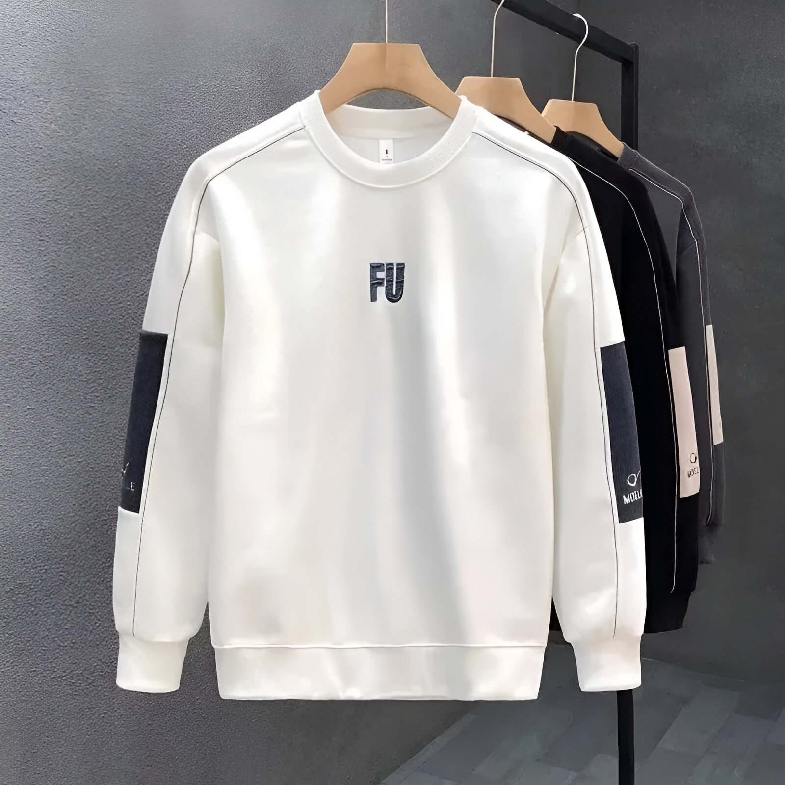 Sudadera estilo americano blanca FU 