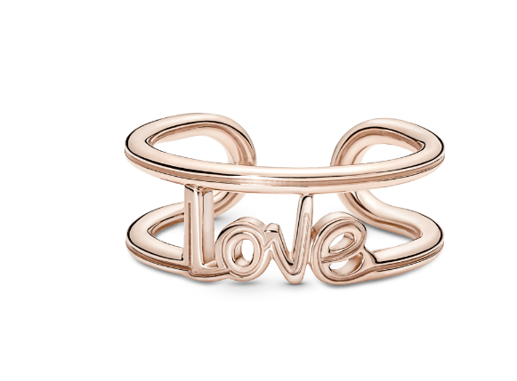 Anillo Pandora Abierto LOVE 