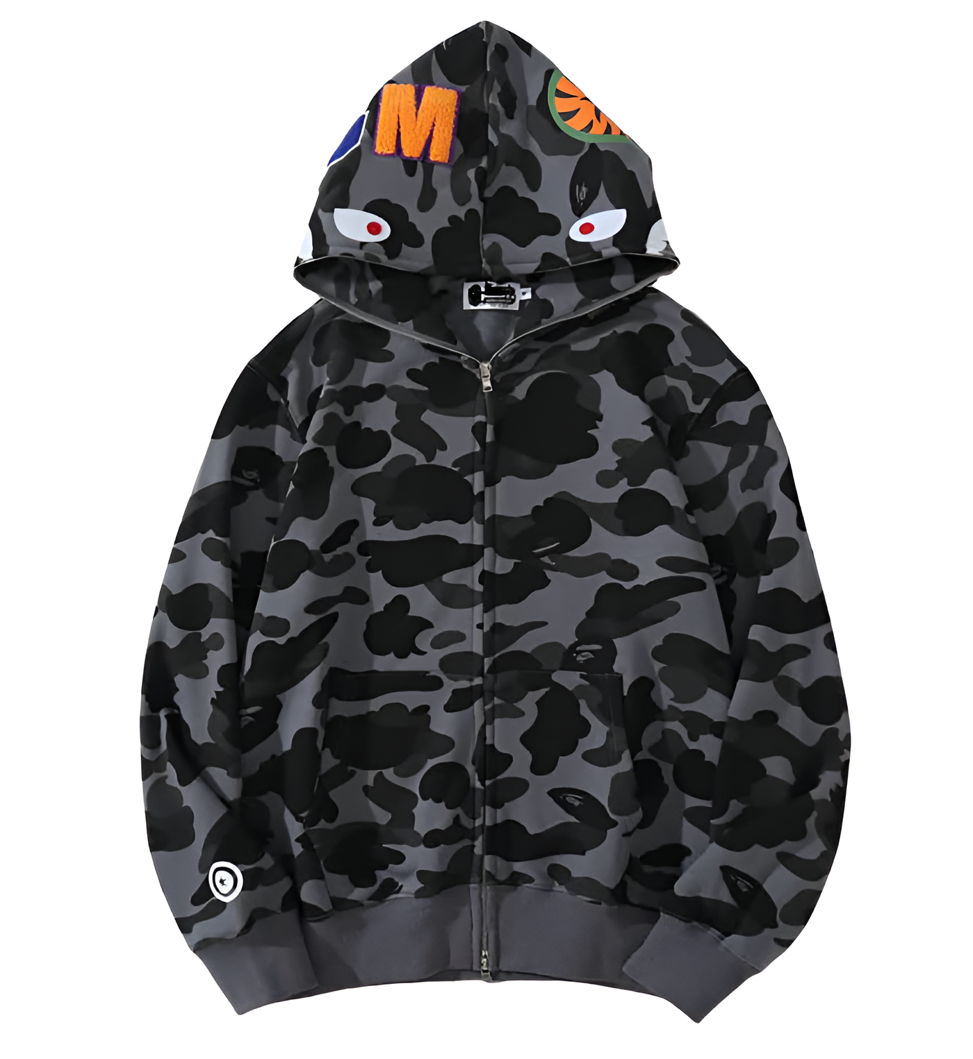 Sudadera BAPE Grey Full zip Shark 