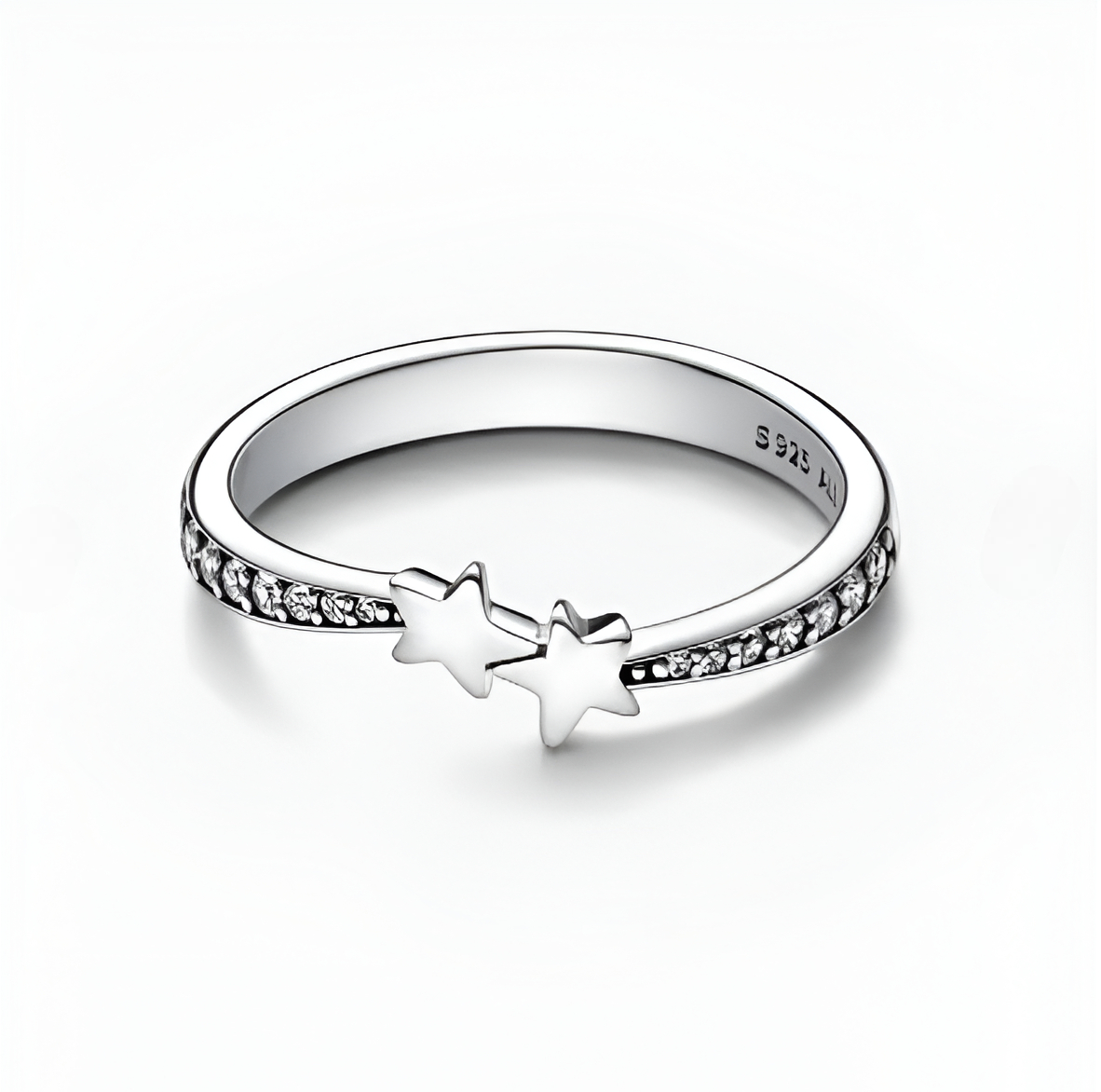 Anillo Pandora Brillante Estrella Fugaz