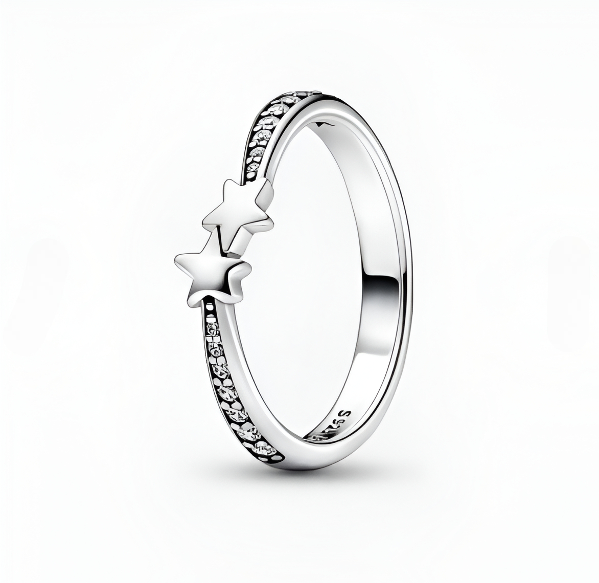 Anillo Pandora Brillante Estrella Fugaz