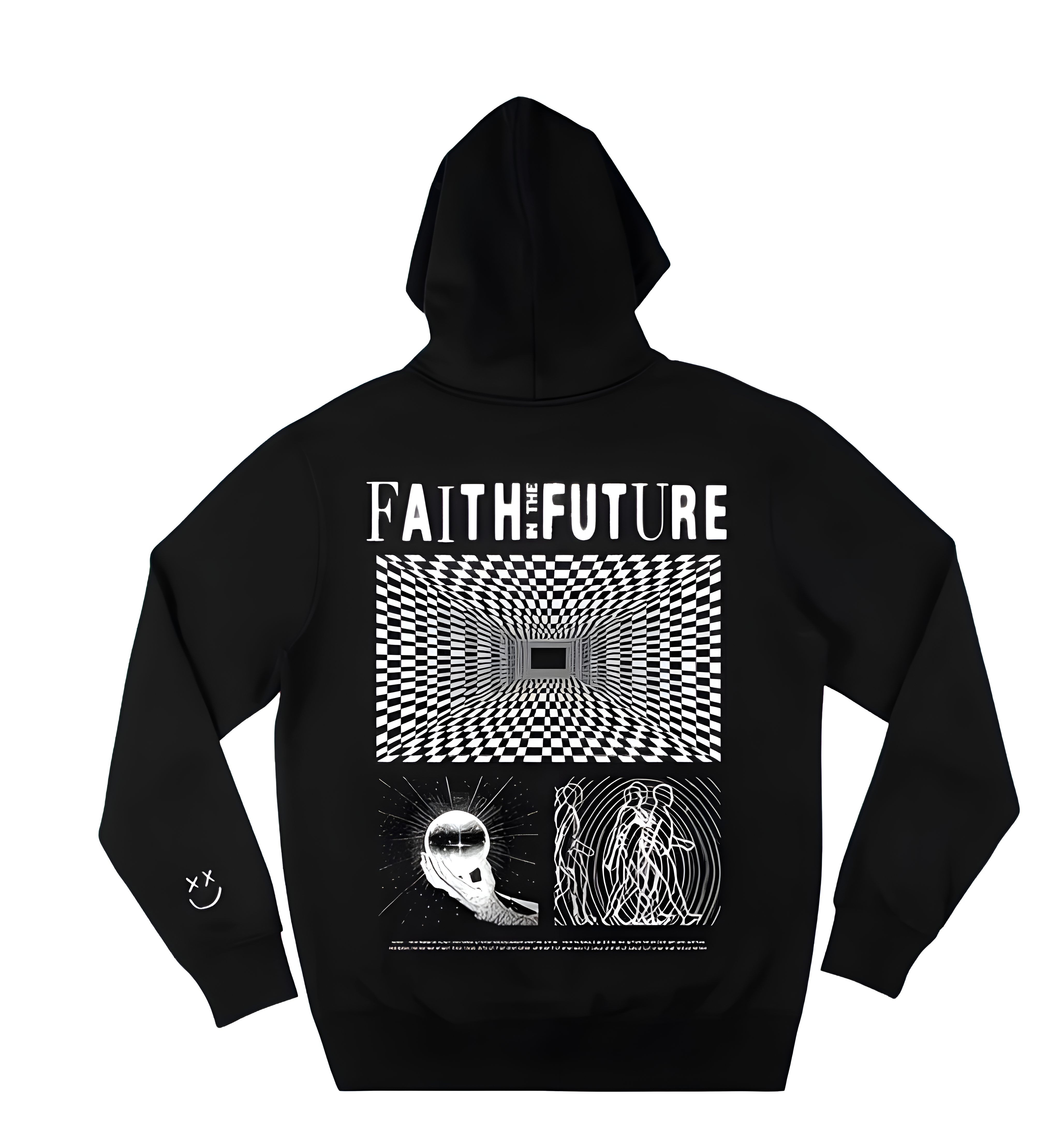 FAITH IN THE FUTURE BLACK HOODIE