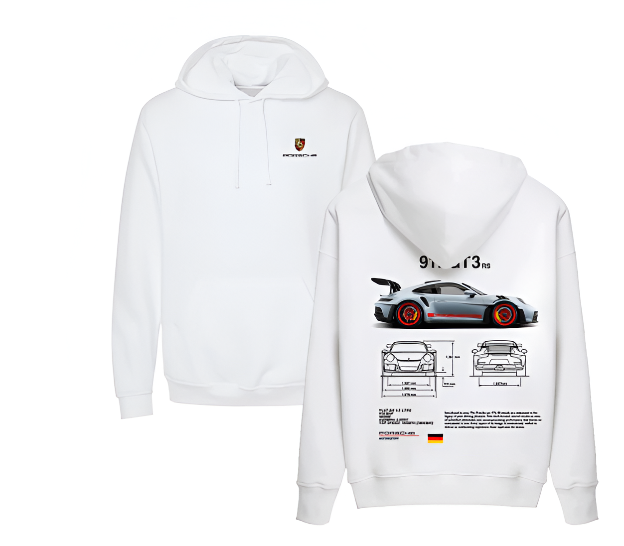 Sudadera Porsche 911 GT3 rs White