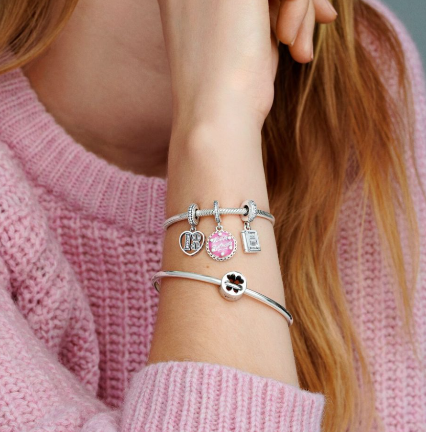 PANDORA 18th Celebration Dangle Charm