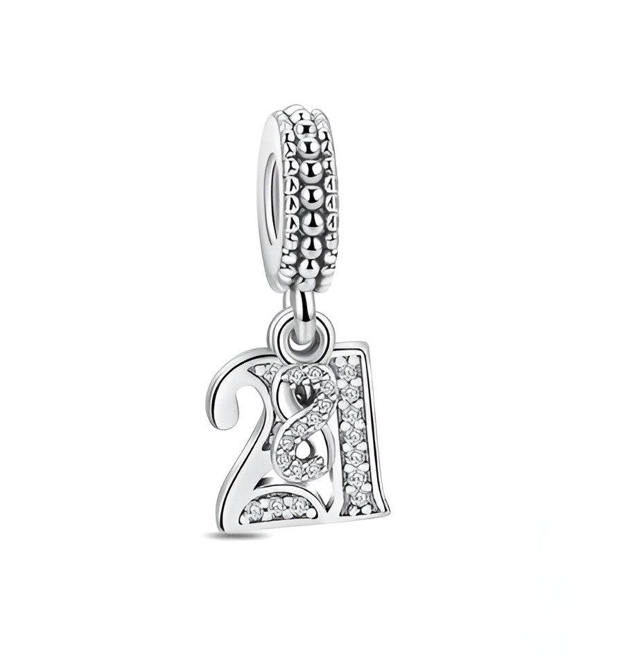 PANDORA 21st Celebration Dangle Charm