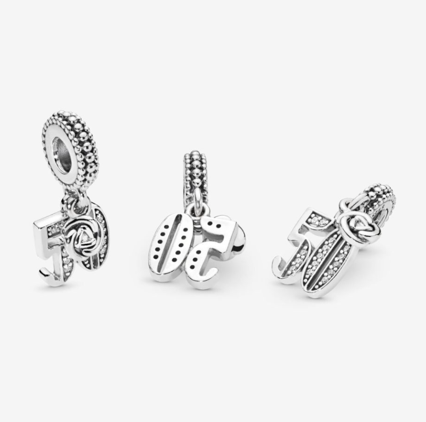 PANDORA 50th Celebration Dangle Charm
